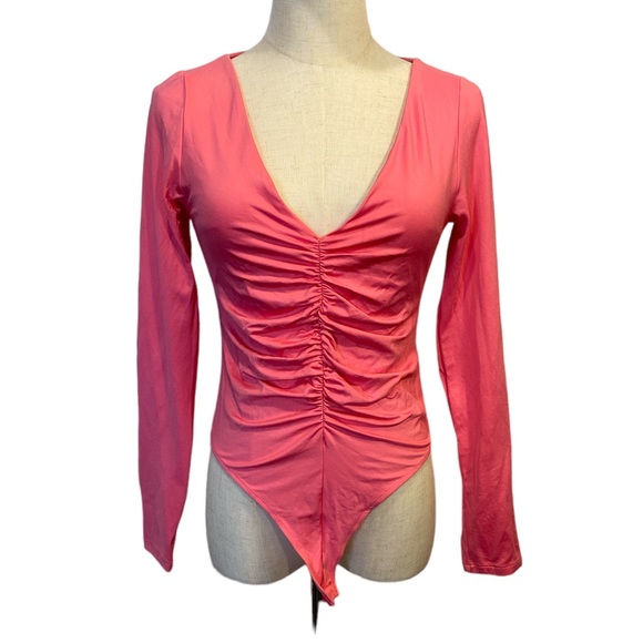 Zara Pink Bodysuit. Size Large - Picture 1 of 4